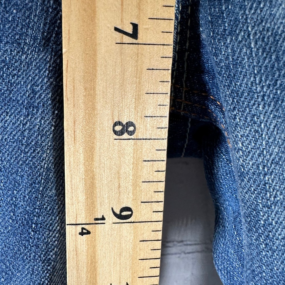 7 For All Mankind Blue Wide Leg Jeans - Picture 4 of 14